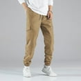 thumbnail image 1 of BLCHUNen Mens Cargo Joggers with Multi Pockets Drawstring Elastic Waist Casual Workout Running Athletic Sports Pants, 1 of 6
