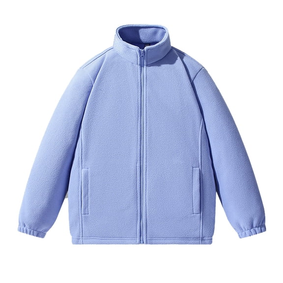 BLCHUNen Mens Fleece Full Zip up Jackets Heavyweight Long Sleeve Loose Casual Outdoor Active Athletic Winter Tops with Pockets