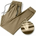 thumbnail image 1 of BLCHUNen Mens Gym Pants Lightweight Stretch Drawstring Quick Drying Athletic Pants with Pockets, 1 of 4