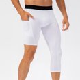 thumbnail image 1 of BLCHUNen Mens Gym Shorts Breathable Running Yoga Athletic Capri Pants with Zipper Pockets, 1 of 6