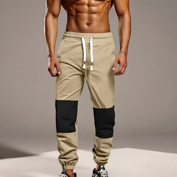 BLCHUNen Mens Joggers Pants Athletic Pants with Pockets Drawstring Elastic Waist Casual Workout Sweatpants with Pockets