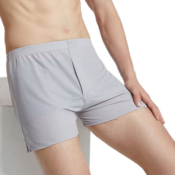 BLCHUNen Mens Mesh Sleep Shorts Quick Drying Breathable Stretch Lightweight Lounge Shorts,L-4XL
