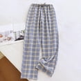 thumbnail image 1 of BLCHUNen Mens Pajama Pants Cotton Elastic Waist Drawstring Sleep Lounge Home Pants with Pockets, 1 of 3