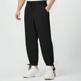 thumbnail image 1 of BLCHUNen Mens Sweatpants Drawstring Elastic Waist with Pockets Hiking Camping Jogger Pants, 1 of 8