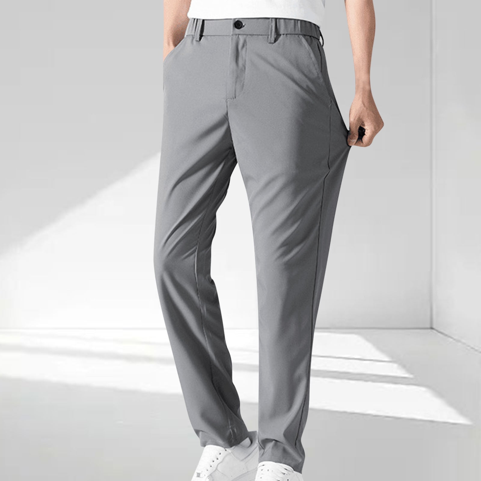 BLCHUNen Mens Sweatpants Dress Pants Golf Flat Front Lightweight ...
