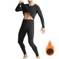thumbnail image 1 of BLCHUNen Mens Thermal Underwear Set Fleece Lined Long Johns Base Layer Top Bottom Cold Weather for Running Skiing, 1 of 9
