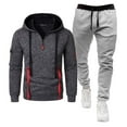 thumbnail image 1 of BLCHUNen Mens Tracksuits Sets Hooded Pullover 1/4 Zip Sweatshirts Jogger Running Workout Pants 2 Piece Sets with Multi Pockets, 1 of 2
