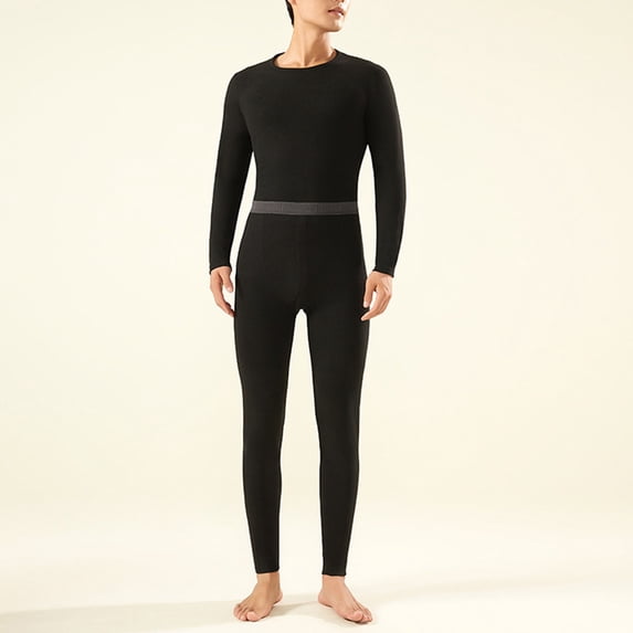 BLCHUNen Pajamas Sets for Men Slim Fitted Base Layer Lightweight Comfy Loungewear Long Sleeve 2 Piece Outfits
