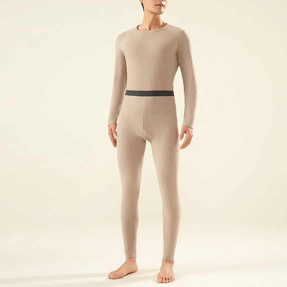BLCHUNen Pajamas Sets for Men Slim Fitted Base Layer Lightweight Comfy Loungewear Long Sleeve 2 Piece Outfits