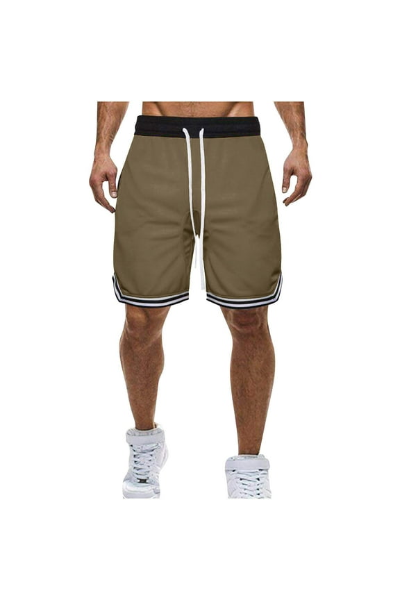 Plus Size Mens Basketball Shorts Lightweight Breathable Running Gym Shorts with Pockets,S-5XL