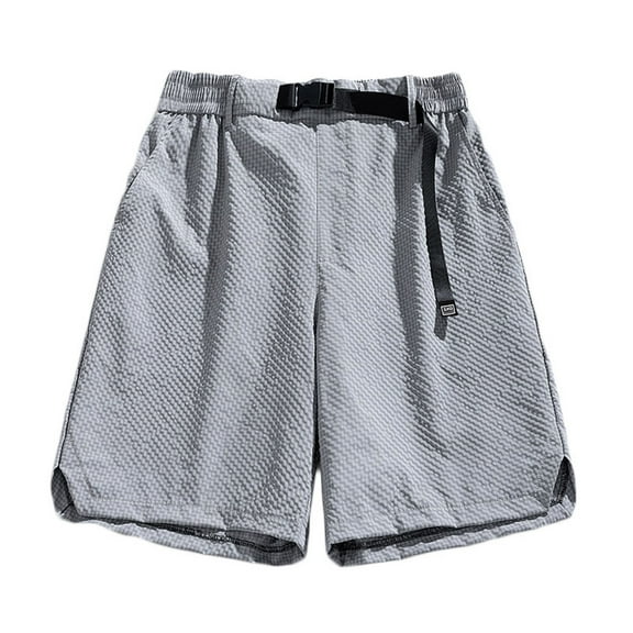 BLCHUNen Plus Size Mens Cargo Shorts Drawstring Breathable Summer Beach Shorts with Pockets,M-6XL