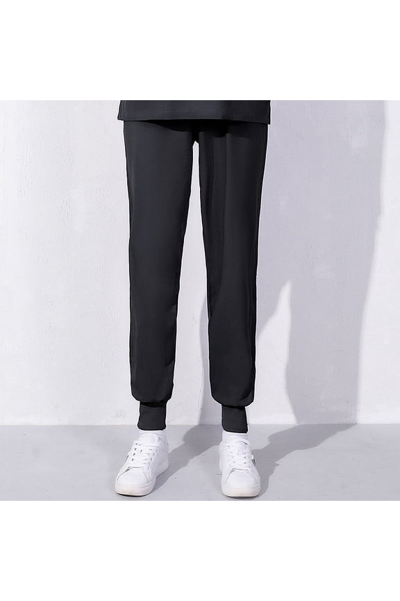 Scrub Pants for Women Uniform Lightweight Casual Jogger Elastic Waist Clinic Dress Work Pants