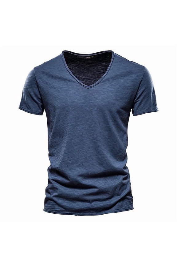 Short Sleeve Shirts for Men Casual Lightweight V Neck Pullover Loose Breathable Summer Workout Athletic Shirts