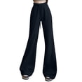 thumbnail image 1 of BLCHUNen Sweatpants Women Elastic High Waisted Casual Drawstring Pants Loose Running Athletic Trousers with Pockets,XL,Black, 1 of 7