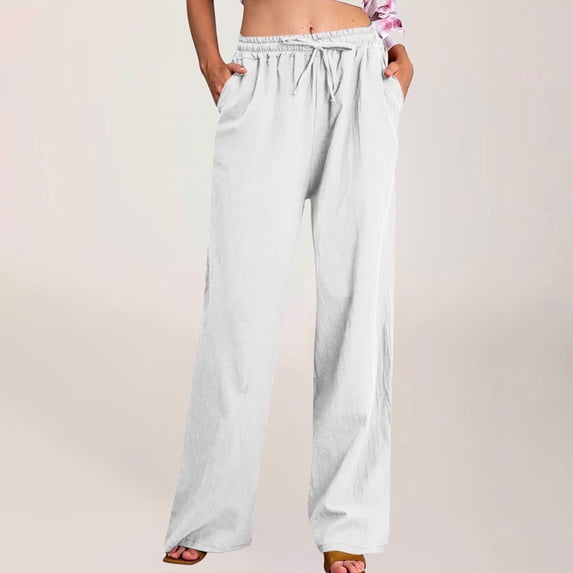 BLCHUNen Sweatpants for Women Casual Drawstring Elastic Waist Breathable Running Sports Workout Pants with Pockets