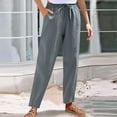 thumbnail image 1 of BLCHUNen Sweatpants for Women Corduroy Drawstring Elastic Waist Casual Workout Cargo Pants with Multi Pocket, 1 of 7