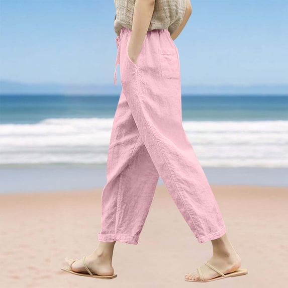 BLCHUNen Sweatpants for Women Drawstring Elastic Waist Casual Loose Breathable Workout Joggers Cargo Pants with Multi Pocket