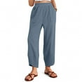 thumbnail image 1 of BLCHUNen Sweatpants for Women High Waist Side Split Lightweight Casual Workout Gym Sports Lounge Pants with Pockets, 1 of 6