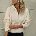 thumbnail image 1 of BLCHUNen Sweatshirts for Women Half Zip up Pullover Long Sleeve Half Cardigan Home Workout Gym Active Elastic Sports Casual Tops, 1 of 8