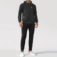 thumbnail image 1 of BLCHUNen Sweatsuits for Men 2 Piece Sets Full Zip up Hooded Long Sleeve Workout Sports Running Jogger Tracksuits with Multi Pockets, 1 of 7
