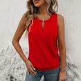 thumbnail image 1 of BLCHUNen Tank Tops for Women Sleeveless off Shoulder Crew Neck Pullover Lightweight Loose Casual Summer Tops, 1 of 9