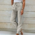thumbnail image 1 of BLCHUNen Wide Leg Pants for Women Casual Drawstring Lightweight Elastic Waist Workout Pants with Pockets, 1 of 6