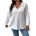 thumbnail image 1 of BLCHUNen Womens Sweatshirts 1/4 Zip up Hooded Pullover Casual Fall Workout Active Running Sports Long Sleeve Tops, 1 of 4