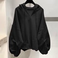 thumbnail image 1 of BLCHUNen Womens Sweatshirts Hooded Pullover Chest Pleated Casual Workout Gym Running Sports Long Sleeve Fall Tops, 1 of 4