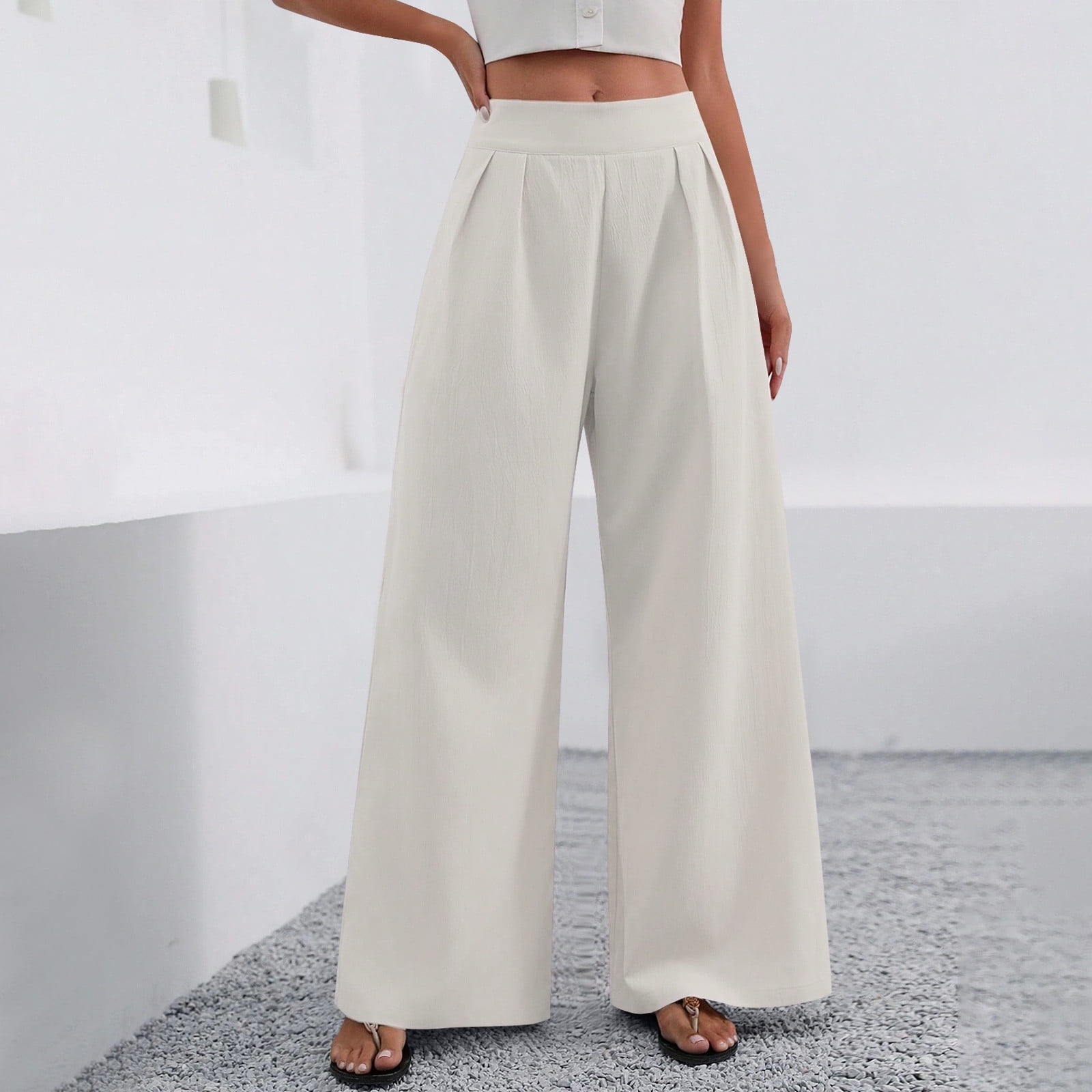 BLCHUNen Work Pants for Women Lightweight Loose Dress Pants Office ...