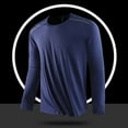 thumbnail image 1 of BLCHUNen Workout Tops for Men Long Sleeve Crew Neck Pullover Lightweight Breathable Casual Sports Running Athletic Shirts, 1 of 9