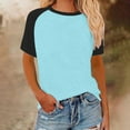thumbnail image 1 of BLCHUNen Workout Tops for Women Casual Short Sleeve Crew Neck Pullover Lightweight Breathable Summer Tops, 1 of 5