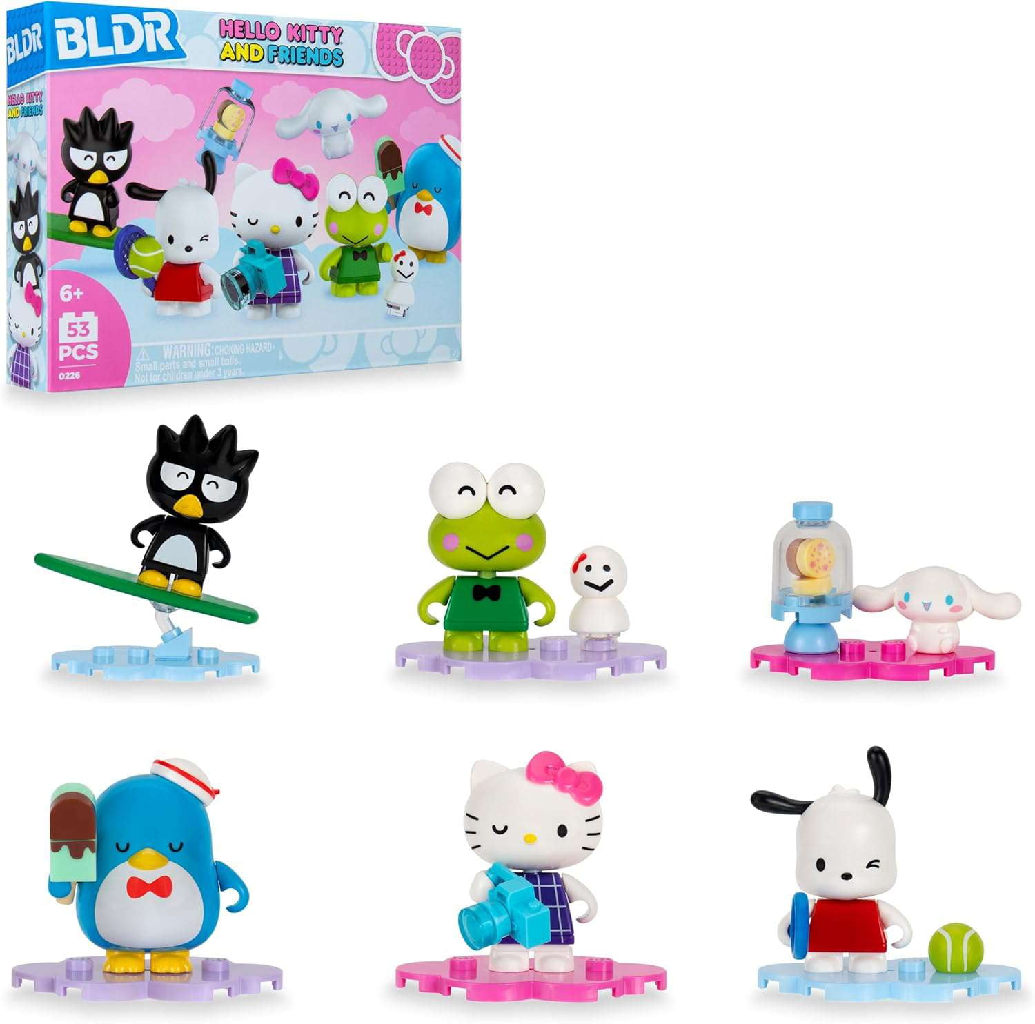 BLDR Hello Kitty & Friends Badtz-Maru, Keroppi, Cinnamoroll