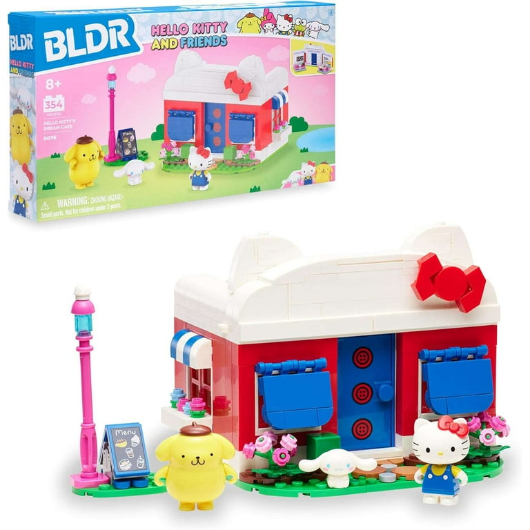 Jazwares Hello Kitty & Friends Dream Cafe Building Set, 354 pcs