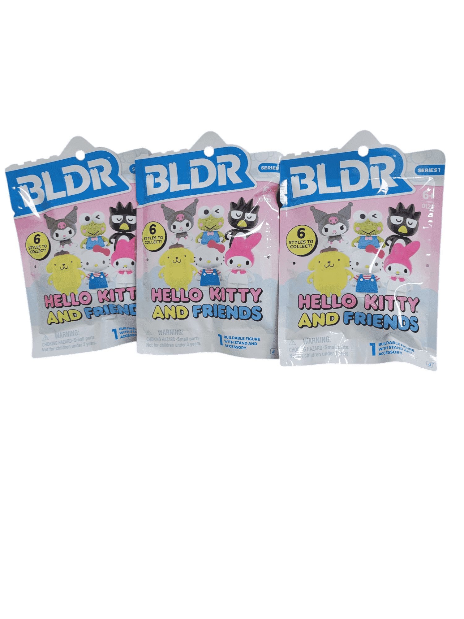 Hello Kitty x Friends フィギュア 3個セット BLDR Hello Kitty and Friends Mystery Buildable Figure Series