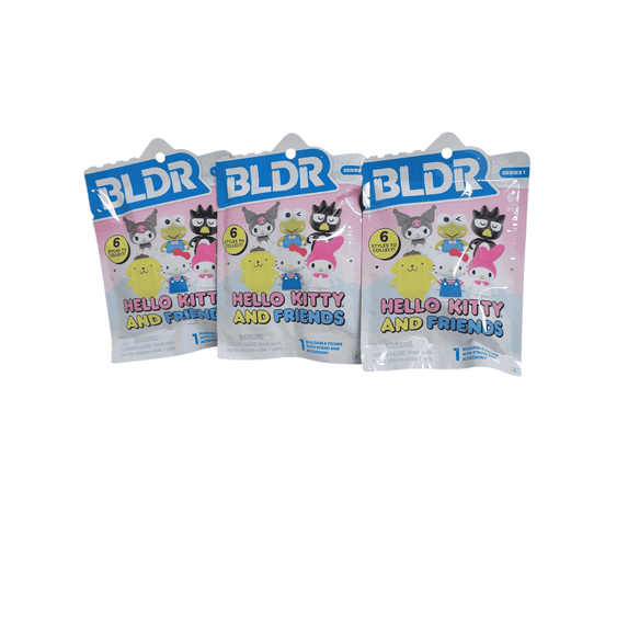BLDR Hello Kitty and Friends Mystery Buildable Figure Series 1 Set of 3