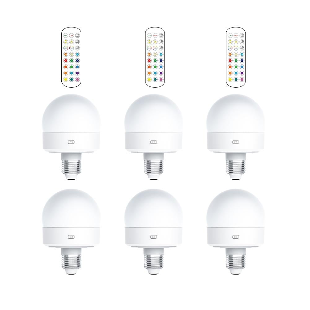 Tnobhg remote control light bulb rechargeable light bulb with remote