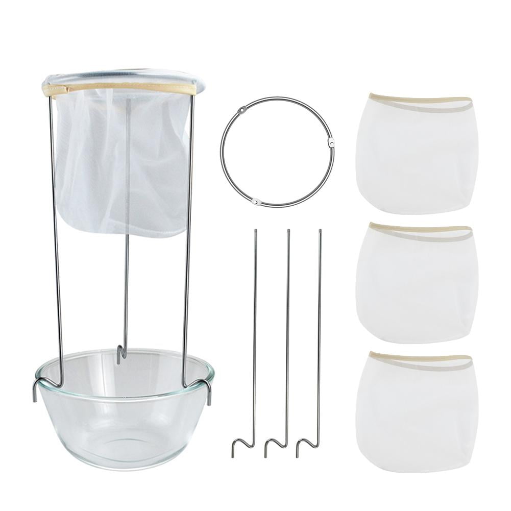 BLE Jelly Strainer Stand with 3 Reusable Strainer Bags,Strainer Sieve