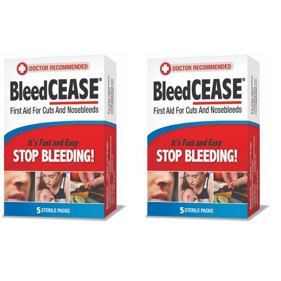 BLEEDCEASE STOP BLEEDING STERILE 5 COUNT 2 PACK