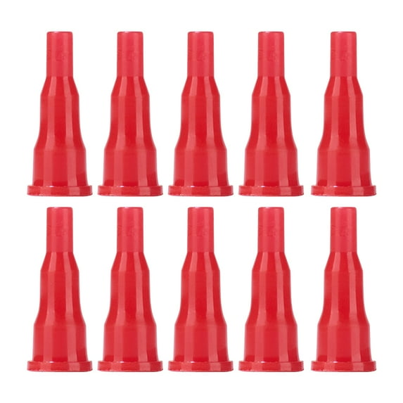 BLEEUS 10Pcs Butane Nozzle Adapter Universal Gas Converter For Cigarette Lighter Camping Kitchen Utensils (Red)