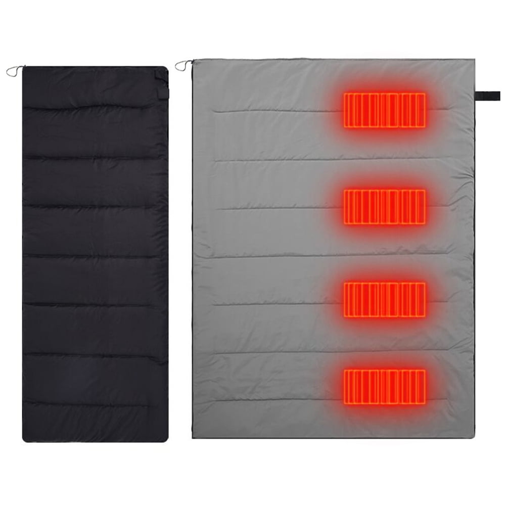 BLEEUS 20 Degree Ultralight Usb And Type-c Rechargeable Heated Sleeping Bag 3 Levels Camping Supplies