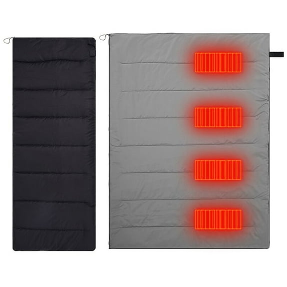 BLEEUS 20 Degree Ultralight Usb And Type-c Rechargeable Heated Sleeping Bag 3 Levels Camping Supplies