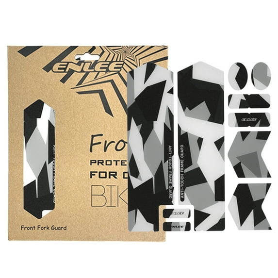 BLEEUS 3D Protective Stickers Mtb Professional Front Fork Protective St Cycling Essentials (A)