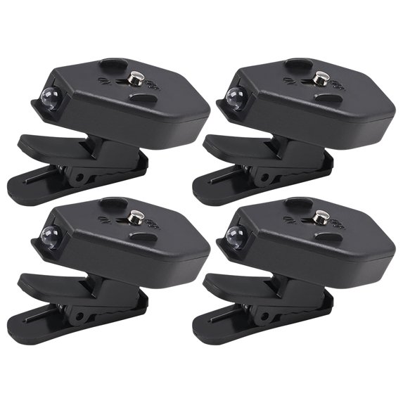 BLEEUS 4Pcs Led Mini Flashlight Eyeglass Clip Light For Night Fishing Camping Reading Camping Lights ()