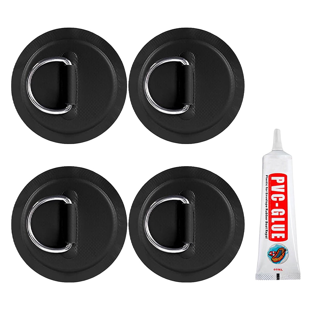 BLEEUS 4Pcs Surfboard Dinghy Boat Pvc Patch D Rings Patch For ...