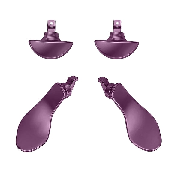 BLEEUS 4pcs Metal Replace Back Tab Accessories For Elite Controller (Purple)Game Accessories