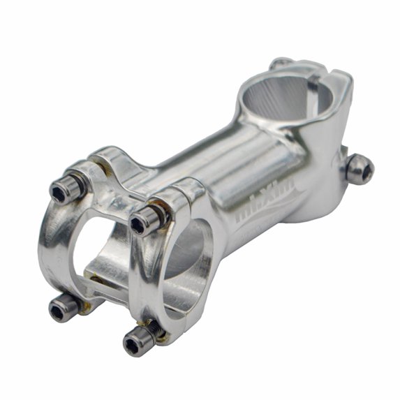 BLEEUS Aluminum Alloy Mtb Road Bike Stem Handlebar Stems Silver Cycling Essentials (80mm)