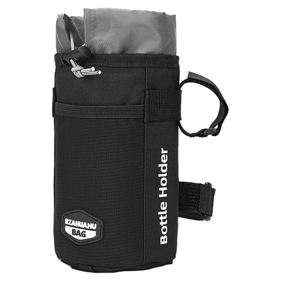BLEEUS Bag Cycling Water Bottle Carrier Pouch Insulated Kettle Bag Cycling Essentials (Black)