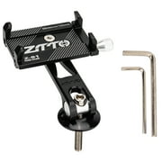 BLEEUS Bike Phone Holder Adjustable Motorcycle Phone Mount Scooter Phone Clip Cycling Essentials (Black)