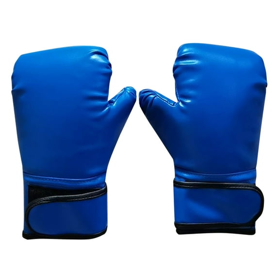 BLEEUS Boxing Gloves Breathable Kickboxing Training Mitts For Boys Girls Fitness Supplies (Blue)