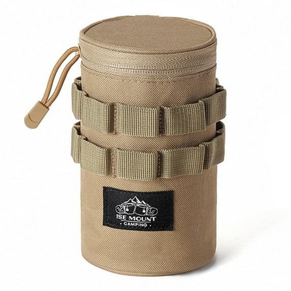 BLEEUS Camping Accessory Bag Lightweight With Handle Camping Accessories Camping Storage (Khaki Large)